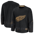 MATTH D.Red wings Black 2024 Military Appreciation Practice Jersey