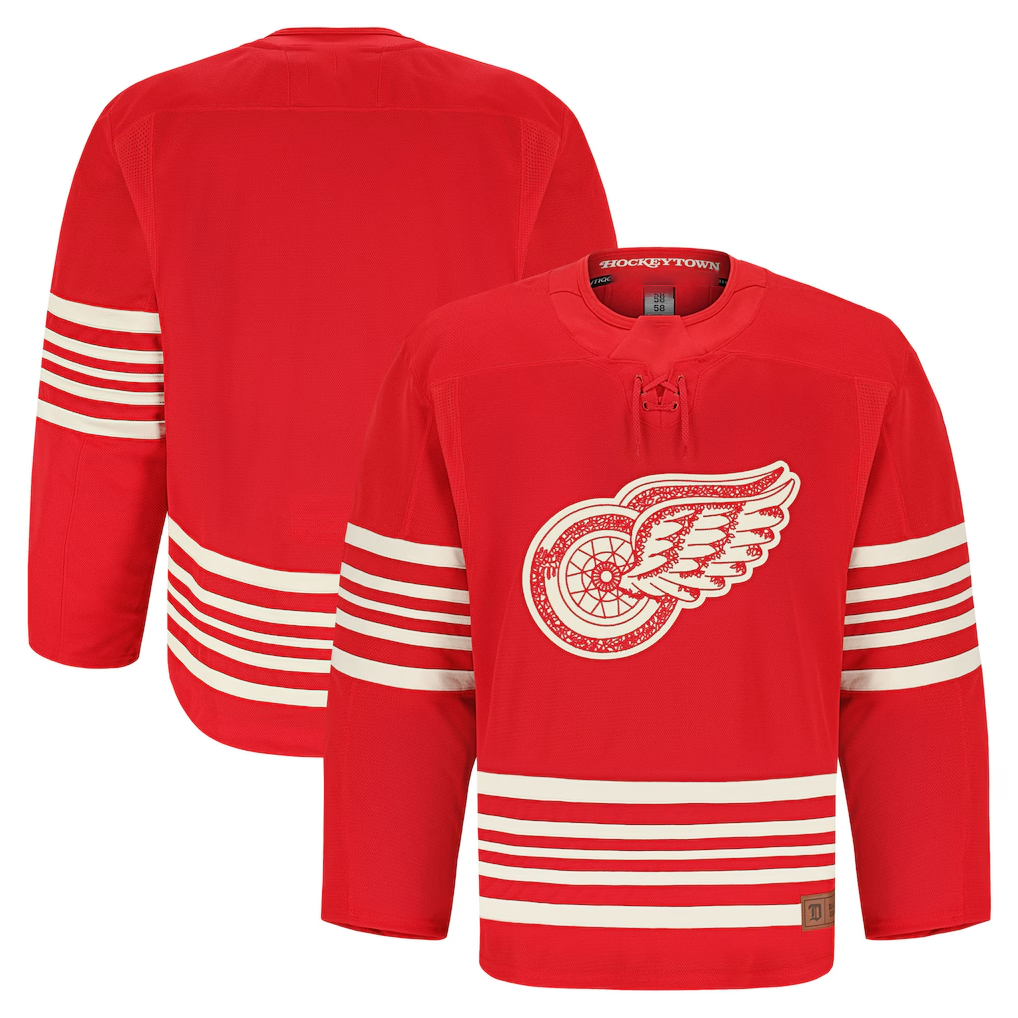 MATTH D.Red wings Red Centennial Authentic Pro Jersey