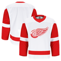 MATTH D.Red wings White Away Authentic Pro Jerseys