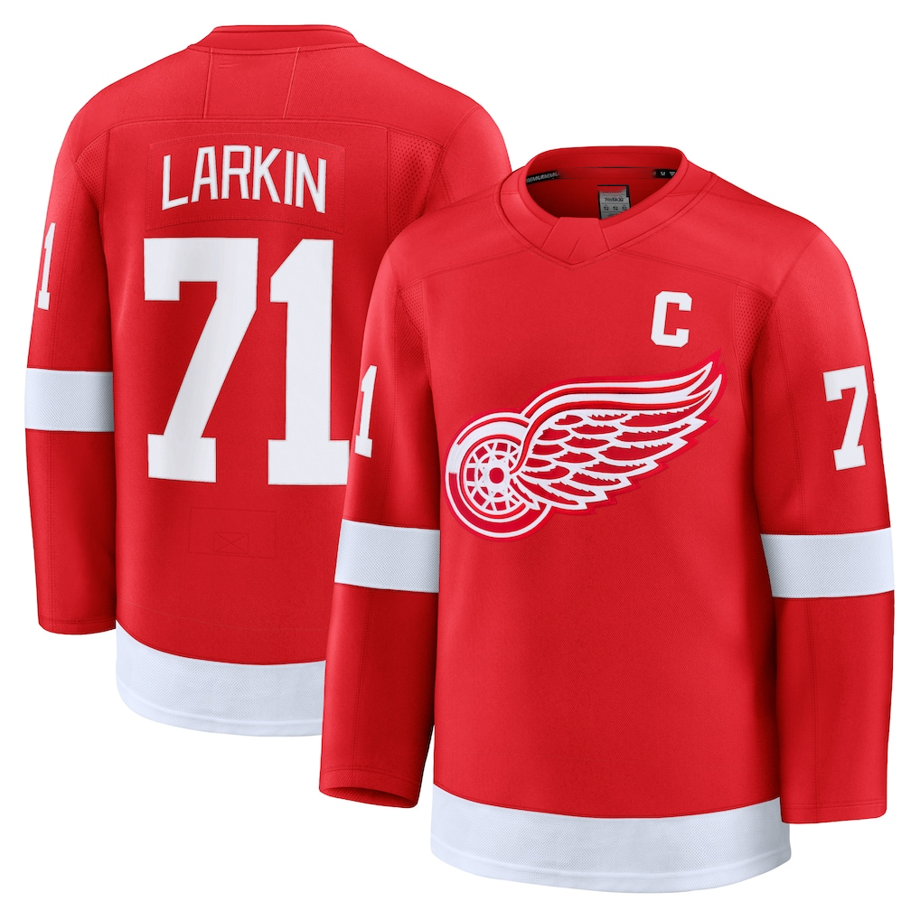 MATTH D.Red wings #71 Dylan Larkin Red Home Premium Jerseys