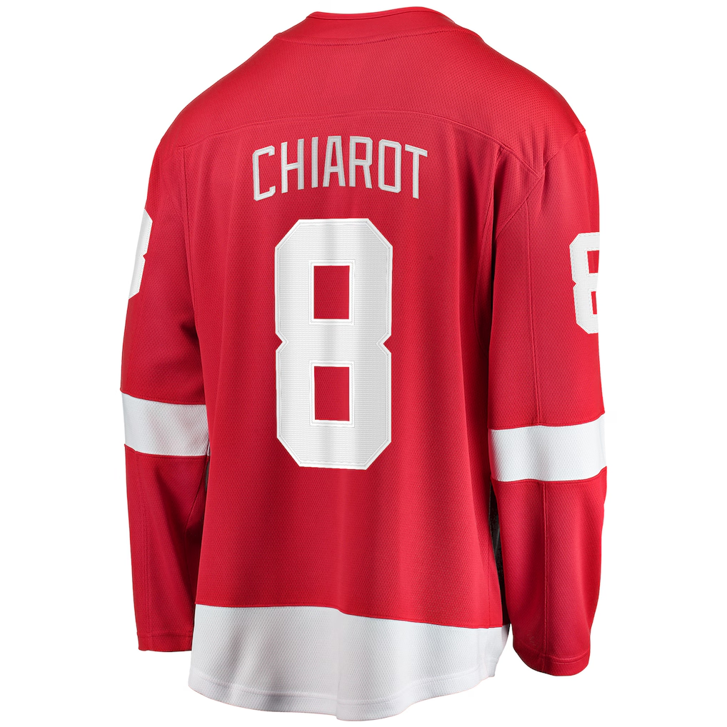 MATTH D.Red wings #8 Ben Chiarot Red Home Breakaway Player Jerseys