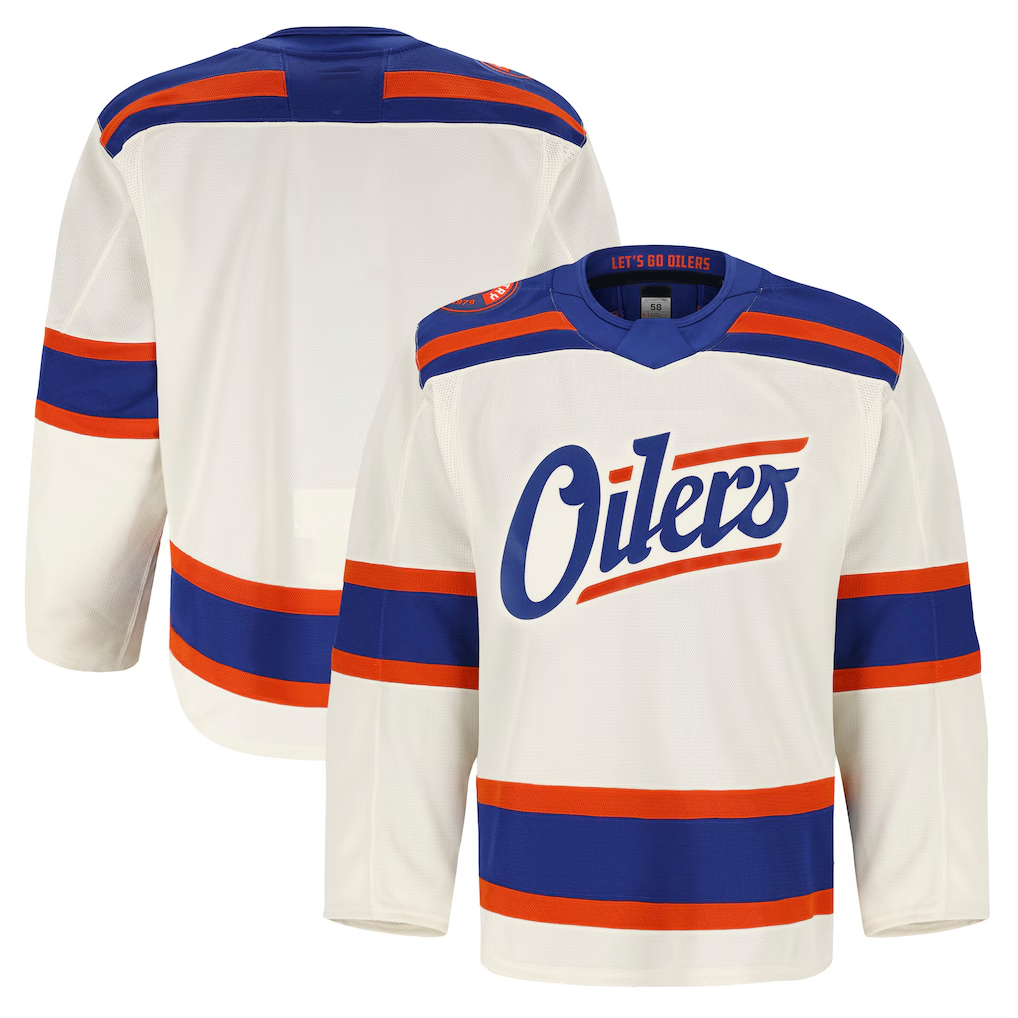 MATTH E.Oilers Light Beige Alternate Authentic Pro Jerseys