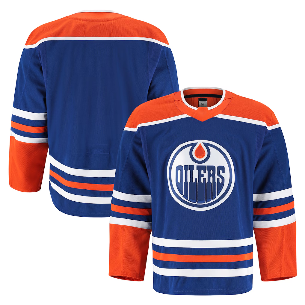 MATTH E.Oilers Royal Home Authentic Pro Jerseys