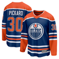 MATTH E.Oilers #30 Calvin Pickard Royal Home Premier Breakaway Player Jerseys