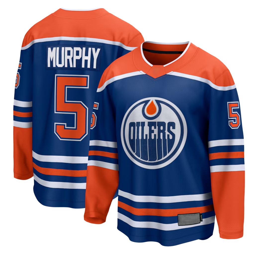 MATTH E.Oilers #5 Connor Murphy Royal Home Breakaway Jerseys