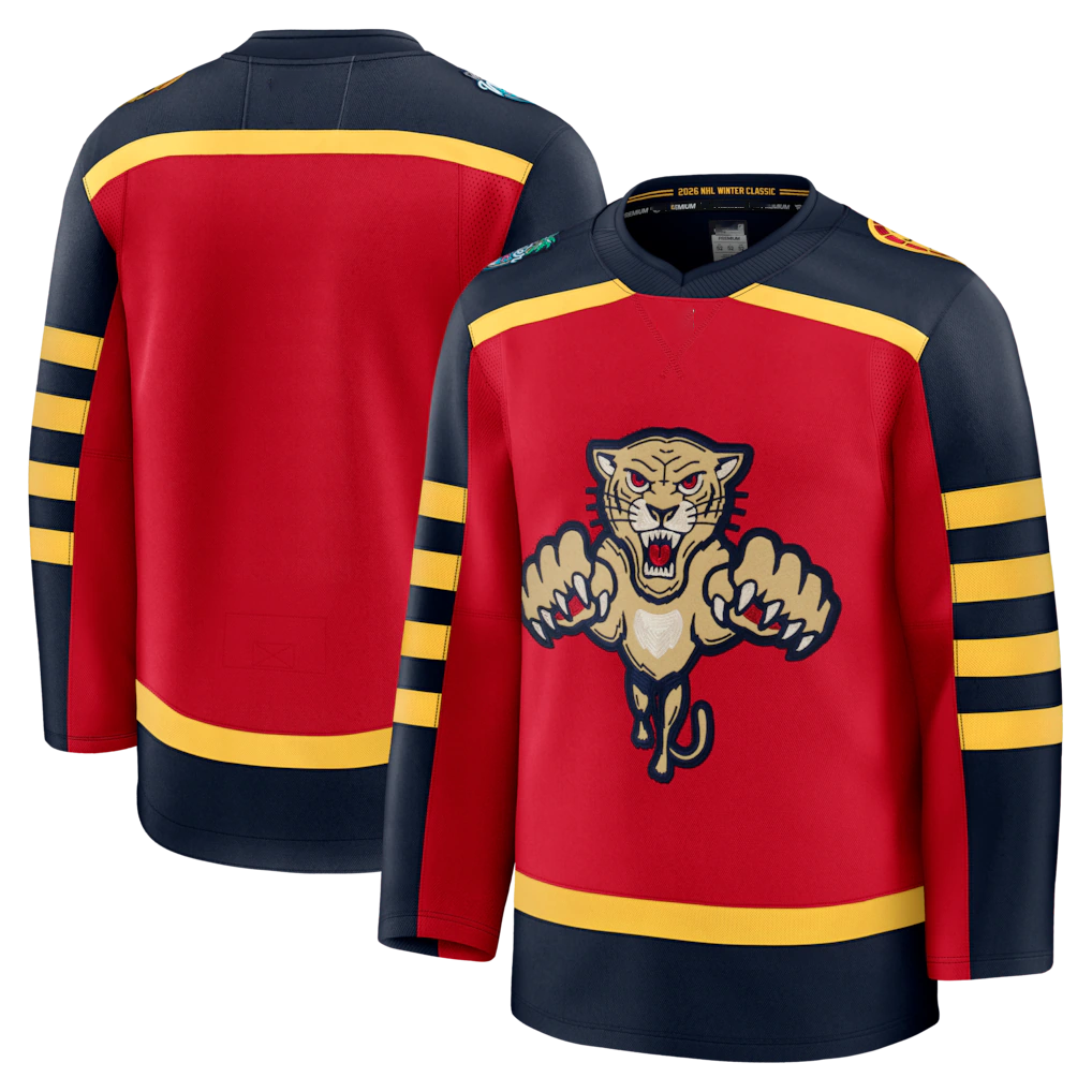 MATTH F.Panthers Red 2026 Winter Classic Premium Jerseys