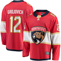 MATTH F.Panthers #12 Jonah Gadjovich Red Premier Breakaway Player Jerseys