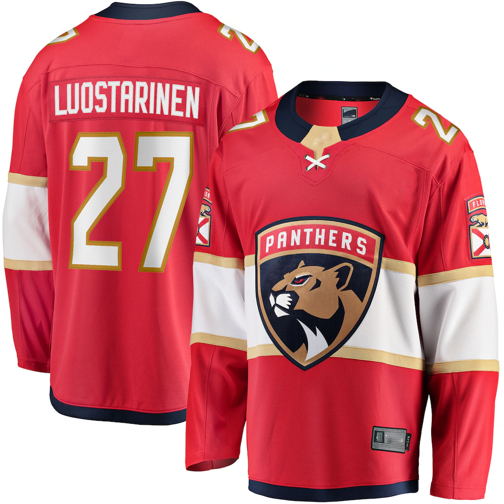 MATTH F.Panthers #27 Eetu Luostarinen Red Home Breakaway Player Jerseys