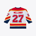MATTH F.Panthers #27 Scott Mellanby Mitchell & Ness White 1996 Power Play Jerseys