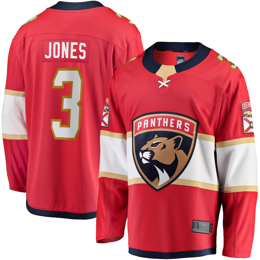 MATTH F.Panthers #3 Seth Jones Red Home Breakaway Jerseys