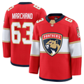 MATTH F.Panthers #63 Brad Marchand Red Home Premium Jerseys