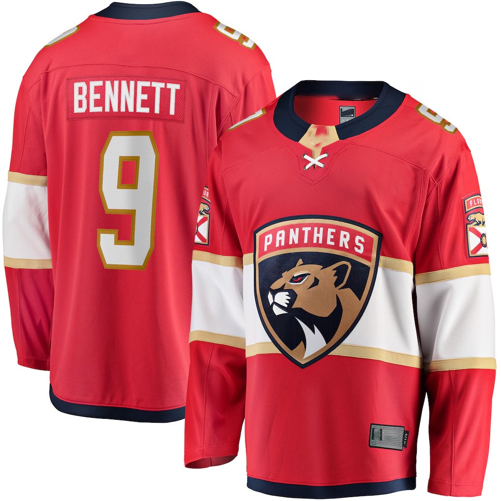 MATTH F.Panthers #9 Sam Bennett Red Home Breakaway Replica Jerseys