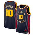 MATTH G.State Warriors #10 Jimmy Butler III Navy Swingman Jerseys - City Edition
