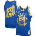 MATTH G.State Warriors #24 Rick Barry Mitchell & Ness Royal 1966-67 Hardwood Classics Swingman Jerseys