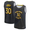 MATTH G.State Warriors #30 Stephen Curry Black Fast Break Replica Player Jerseys - Statement Edition