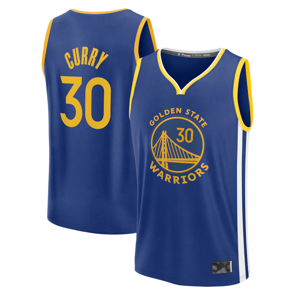MATTH G.State Warriors #30 Stephen Curry Royal Fast Break Replica Jerseys - Icon Edition