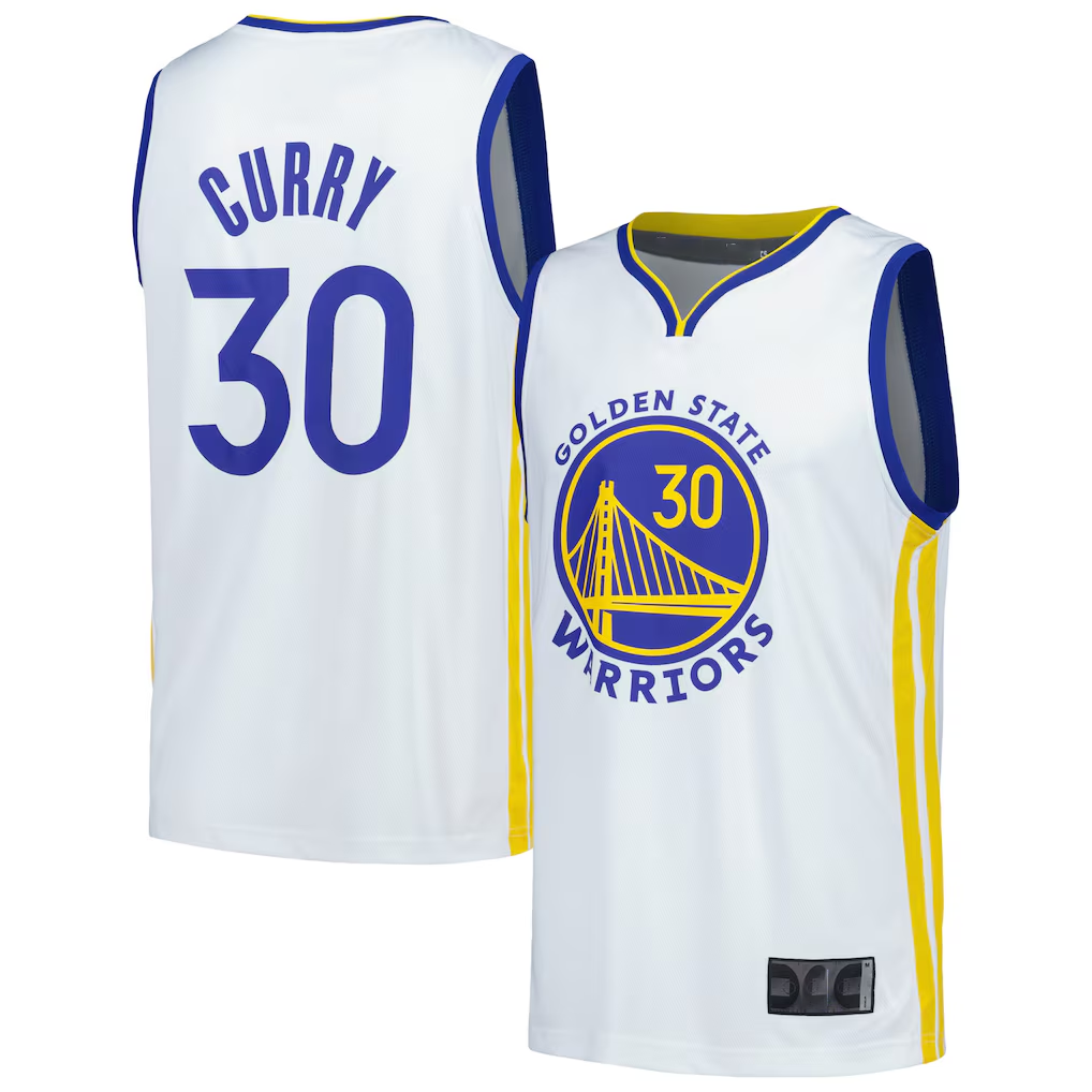 MATTH G.State Warriors #30 Stephen Curry White Fast Break Replica Player Jerseys - Association Edition