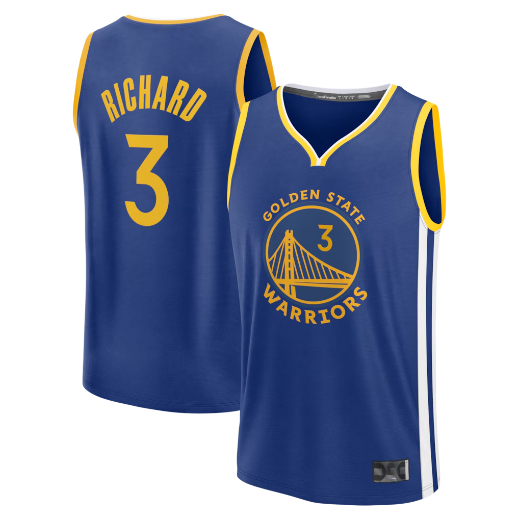 MATTH G.State Warriors #3 Will Richard Blue Fast Break Replica Jerseys - Icon Edition