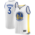 MATTH G.State Warriors #3 Will Richard White Fast Break Replica Player Jerseys - Association Edition