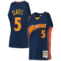 MATTH G.State Warriors #5 Baron Davis Mitchell & Ness Navy 200607 Hardwood Classics Swingman Jerseys