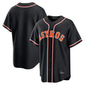 MATTH H.Astros Black Fashion Out Home Game Blank Player Stitched Jerseys
