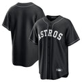 MATTH H.Astros Black Home Game Blank Player Stitched Jerseys
