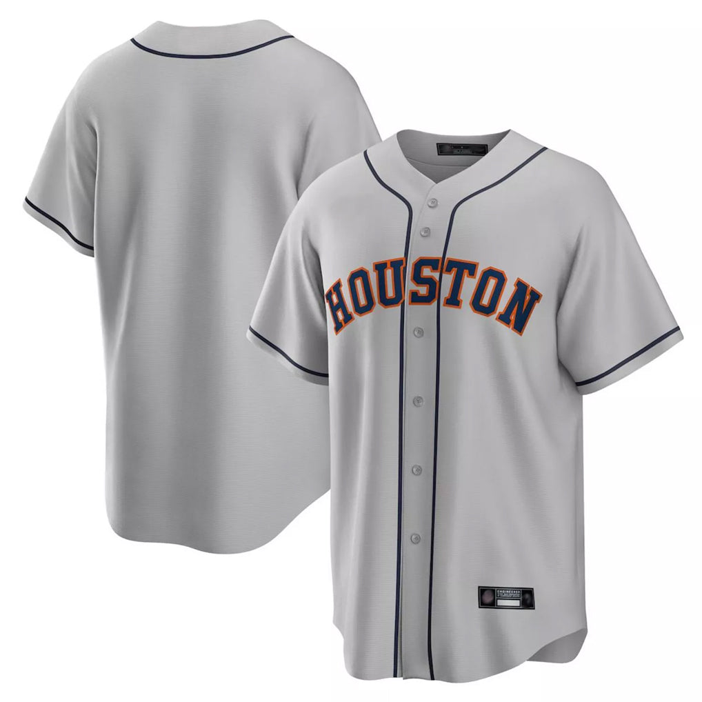 MATTH H.Astros Gray Home Game Blank Player Stitched Jerseys