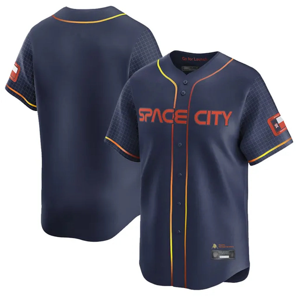 MATTH H.Astros Navy City Connect Limited Home Blank Player Stitched Jerseys