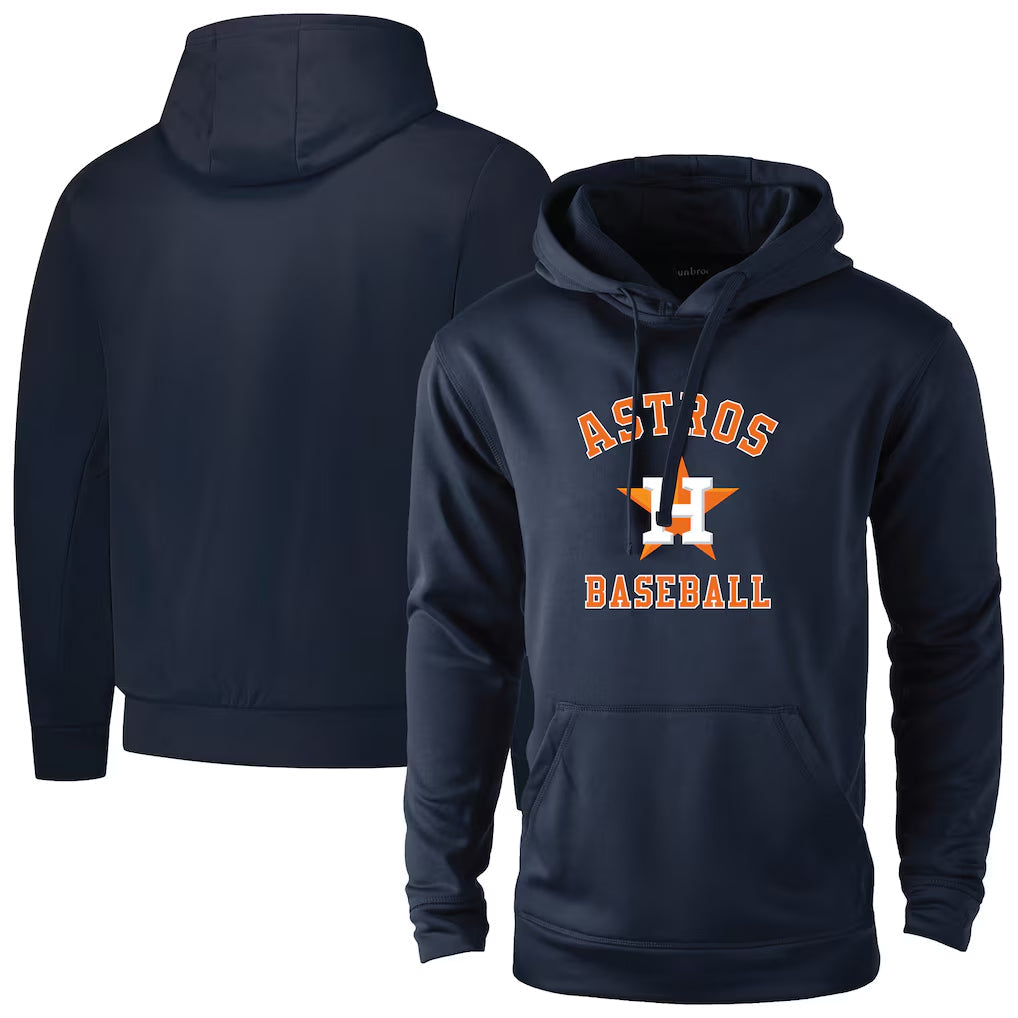 MATTH H.Astros Navy Pullover Hoodie Blank Player Stitched Jerseys