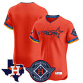 MATTH H.Astros Orange City Connect Texas Patch Vapor Premier Blank Player Limited Elite Home Stitched Jerseys