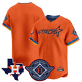 MATTH H.Astros Orange City Connect Texas Patch Vapor Premier Blank Player Limited Home Stitched Jerseys