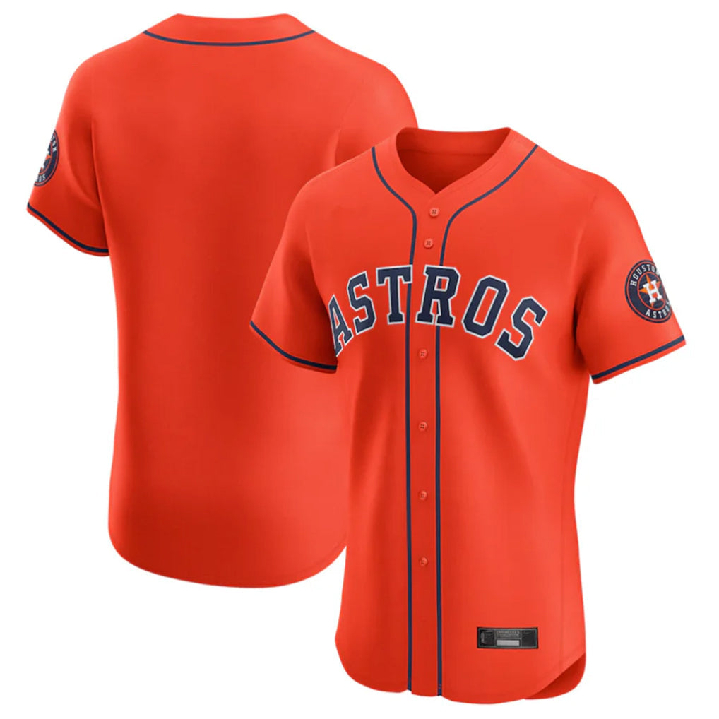 MATTH H.Astros Orange Home Limited Elite Blank Player Stitched Jerseys