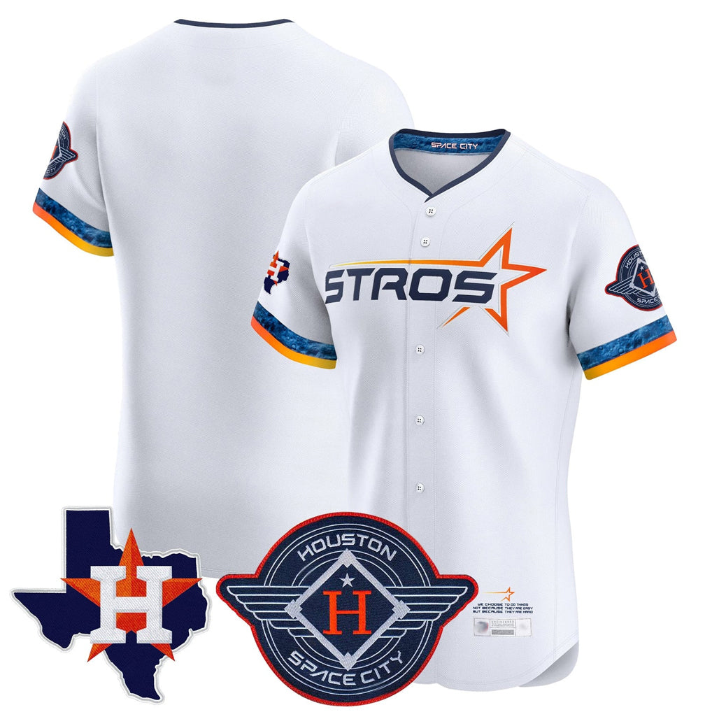 MATTH H.Astros White City Connect Texas Patch Vapor Premier Blank Player Limited Elite Home Stitched Jerseys