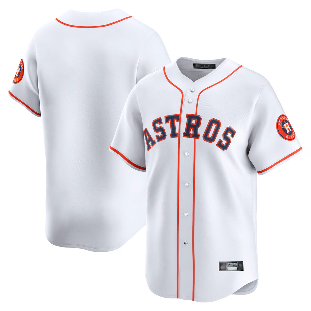 MATTH H.Astros White Home Limited Blank Player Stitched Jerseys