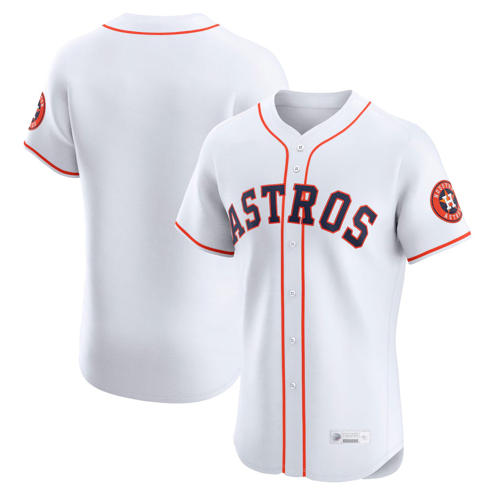 MATTH H.Astros White Home Limited Elite Blank Player Stitched Jerseys