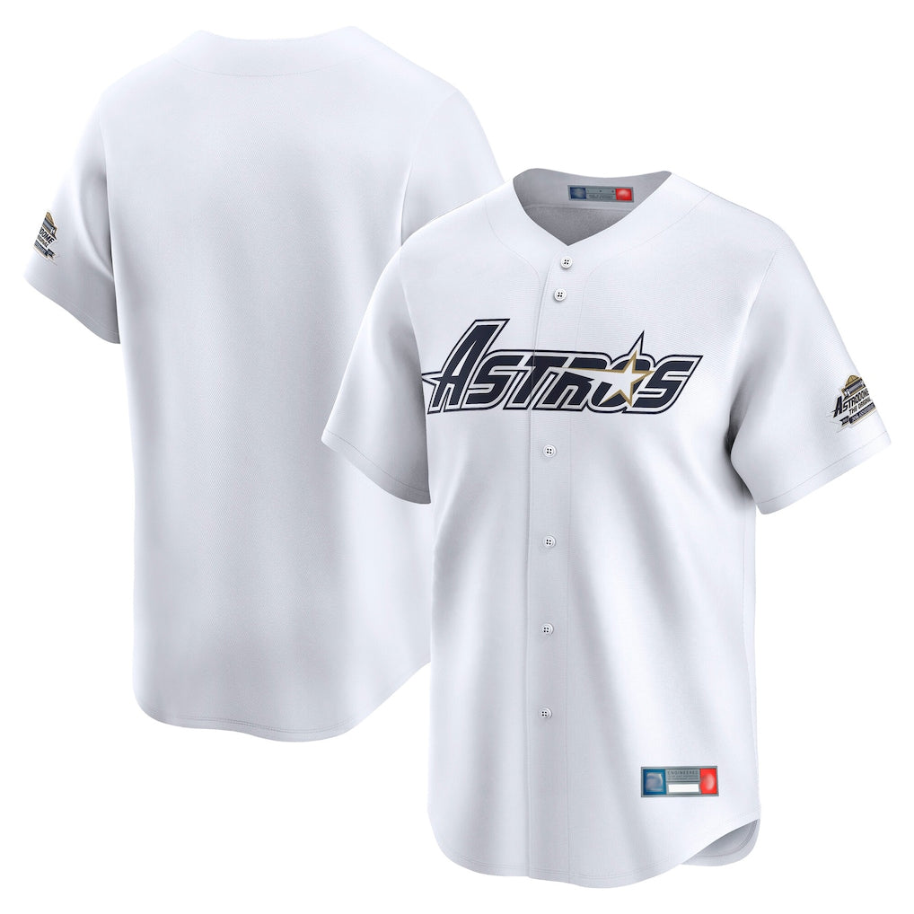 MATTH H.Astros White Throwback Cooperstown Collection Limited Blank Player Stitched Jerseys