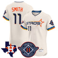 MATTH H.Astros #11 Cam Smith Player Cream City Connect Texas Patch Vapor Premier Limited Elite Home Stitched Jerseys