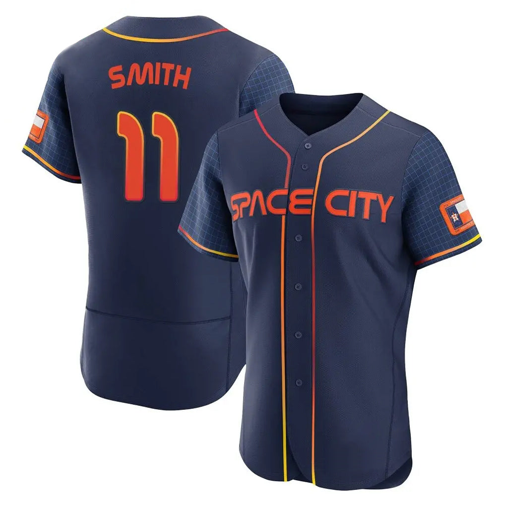 MATTH H.Astros #11 Cam Smith Player Navy City Connect Limited Elite Home Stitched Jerseys