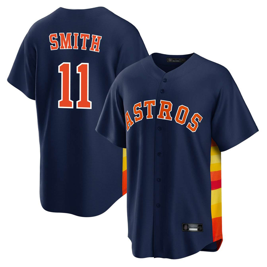 MATTH H.Astros #11 Cam Smith Player Navy Home Game Stitched Jerseys