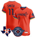 MATTH H.Astros #11 Cam Smith Player Orange City Connect Texas Patch Vapor Premier Limited Elite Home Stitched Jerseys