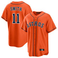 MATTH H.Astros #11 Cam Smith Player Orange Home Game Stitched Jerseys