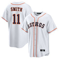 MATTH H.Astros #11 Cam Smith Player White Home Game Stitched Jerseys