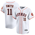 MATTH H.Astros #11 Cam Smith Player White Home Limited Stitched Jerseys