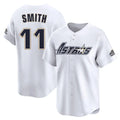 MATTH H.Astros #11 Cam Smith Player White Throwback Cooperstown Collection Limited Stitched Jerseys