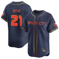 MATTH H.Astros #21 Yainer Diaz Player Navy City Connect Home Limited Stitched Jerseys