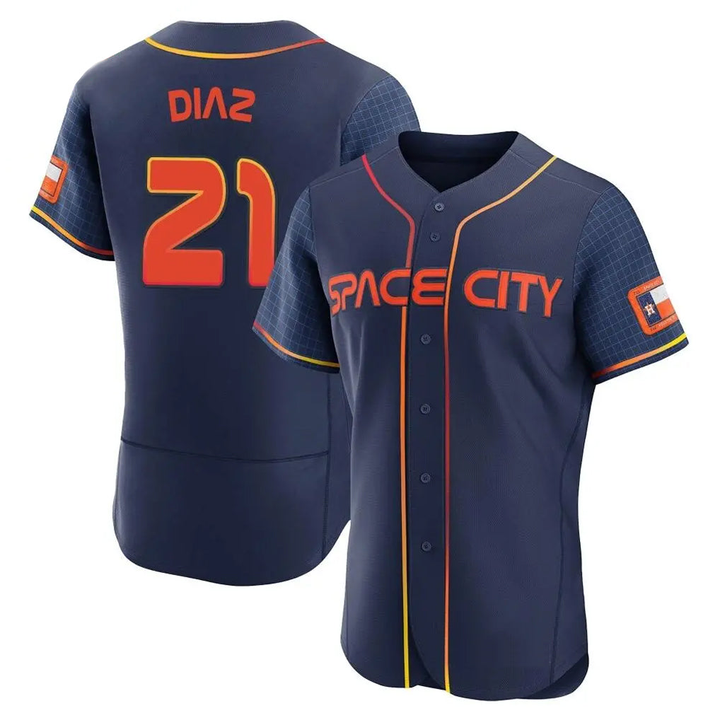 MATTH H.Astros #21 Yainer Diaz Player Navy City Connect Limited Elite Home Stitched Jerseys