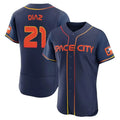 MATTH H.Astros #21 Yainer Diaz Player Navy City Connect Limited Elite Home Stitched Jerseys