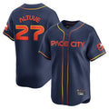 MATTH H.Astros #27 Jose Altuve Player Navy City Connect Limited Home Stitched Jerseys