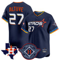 MATTH H.Astros #27 Jose Altuve Player Navy City Connect Texas Patch Vapor Premier Limited Home Stitched Jerseys