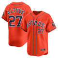 MATTH H.Astros #27 Jose Altuve Player Orange Home Limited Stitched Jerseys